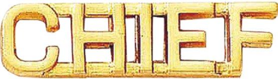 Blackinton Chief Letter Combination in Gol-Tone